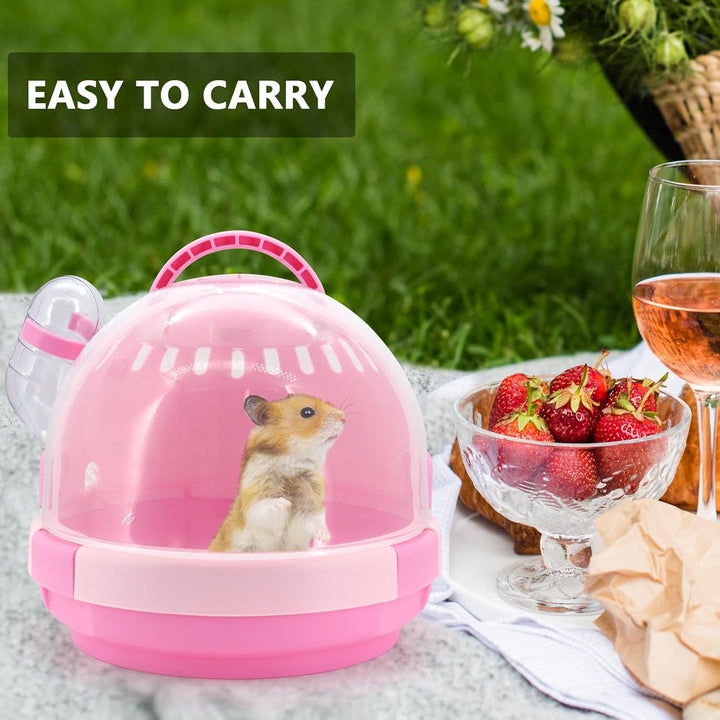 Hamster Carrier Käfig Portable Mäuse Travel Case Kunststoff Kleintier Carrier Ratte Carry Käfig mit