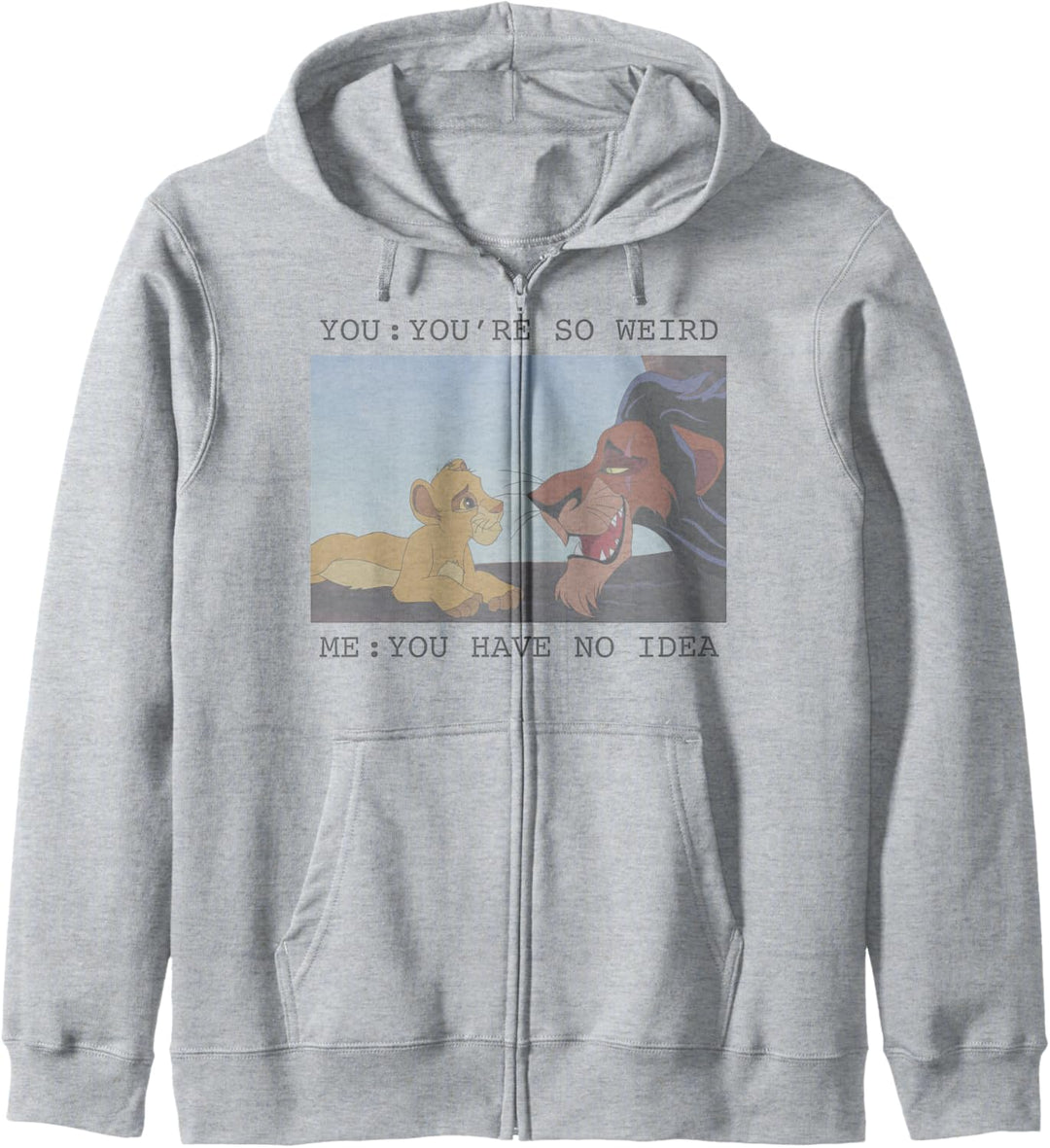 Disney The Lion King Simba & Scar You're So Weird Meme Kapuzenjacke