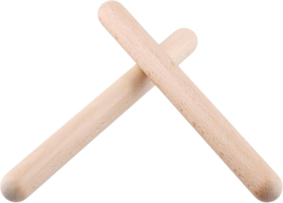 CHUENHEI 20 Stück Klanghölzer 20 x 2 cm, Klangstäbe Holz Klangholz Instrument Rhythmusstöcke Set, Rh