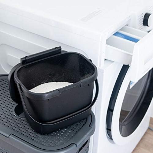 Addis, Komposteimer für Lebensmittelabfälle für die Küche, Plastik, metallic Silver, Compost Caddy C
