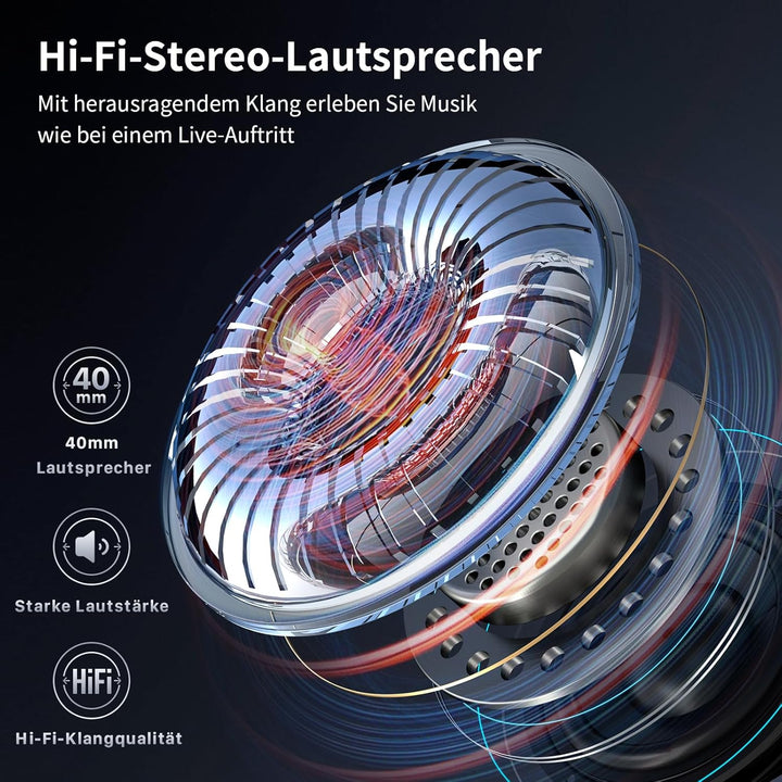 Fodsports FX-S Motorrad Headset Bluetooth 5.4, Helm Kommunikationssystem für 2 Personen, Dreifache G
