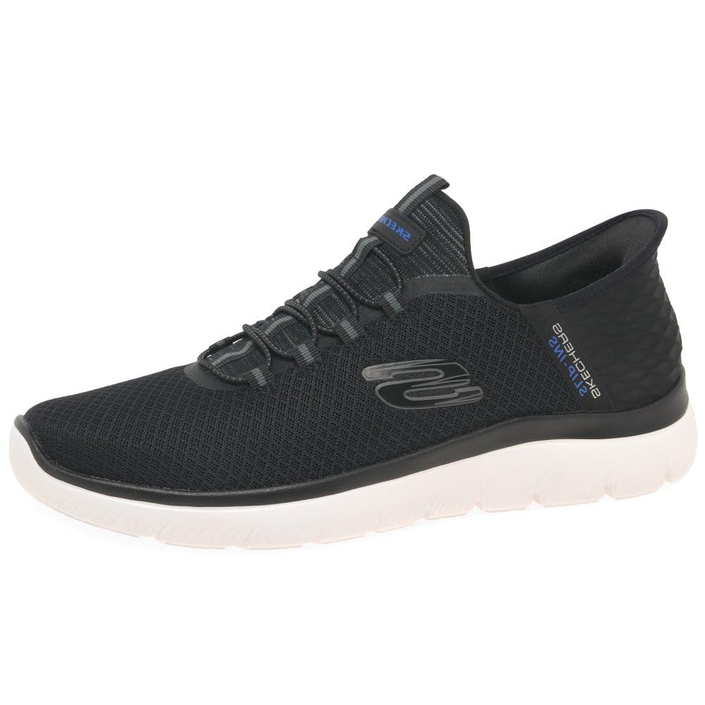 Skechers Herren Summits High RangeSneakers 39 EU Black Mesh Wht Trim, 39 EU Black Mesh Wht Trim