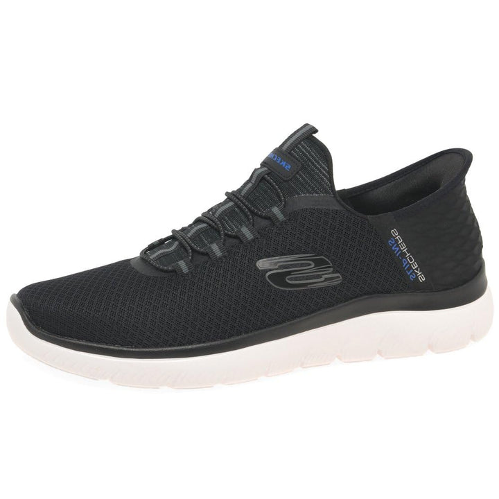 Skechers Herren Summits High RangeSneakers 39 EU Black Mesh Wht Trim, 39 EU Black Mesh Wht Trim