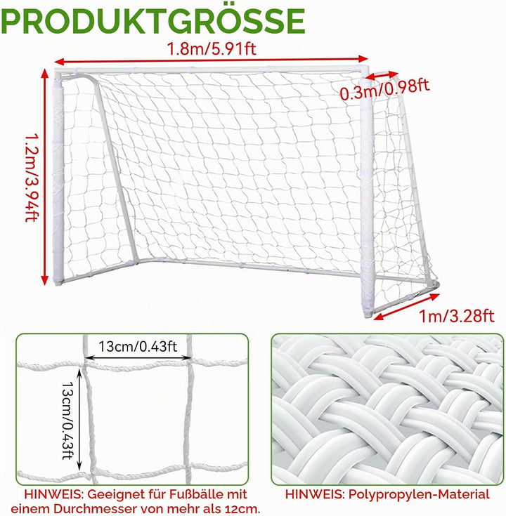 Fussball-Tornetz, Fussball-Ersatz-Tornetze, Sport-Fussball-Torpfostennetz, Fussball-Torpfostennetz i