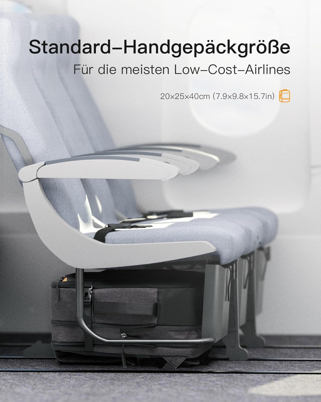 Inateck 17-20L Ryanair Handgepäck 40x20x25 Reiserucksack damen herren, Laptop Rucksack kompatibel mi