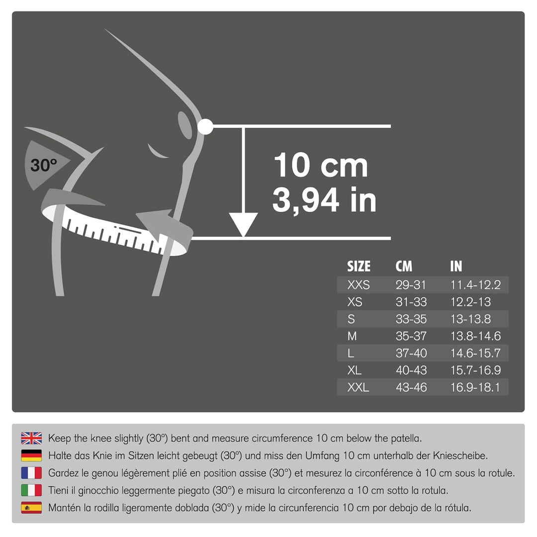 Rehband Kniebandage für Kraftsport & Fitness - Kniebandage 7mm Neopren, flexibel & rutschfest, Knee