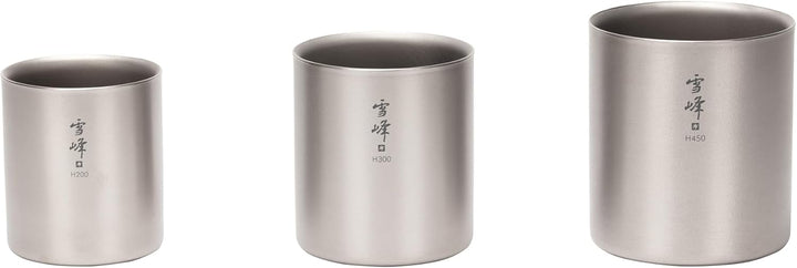 Snow Peak Ti-Double H200 Stacking Mug TW-124 [Japan Import] Einheitsgrösse (1er Pack) Titan, Einheit