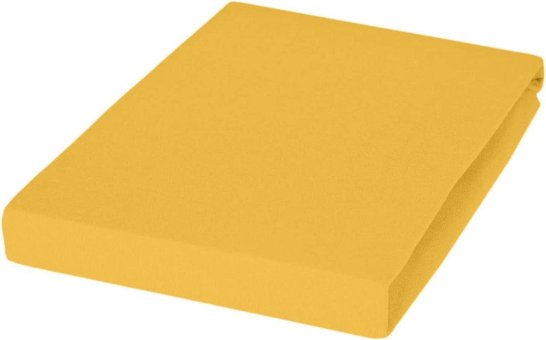Janine Jersey Wasserbetten Spannbetttuch 5002, Grösse:140x200-160x200 cm;Farbe:Sonnengelb 140/200 cm