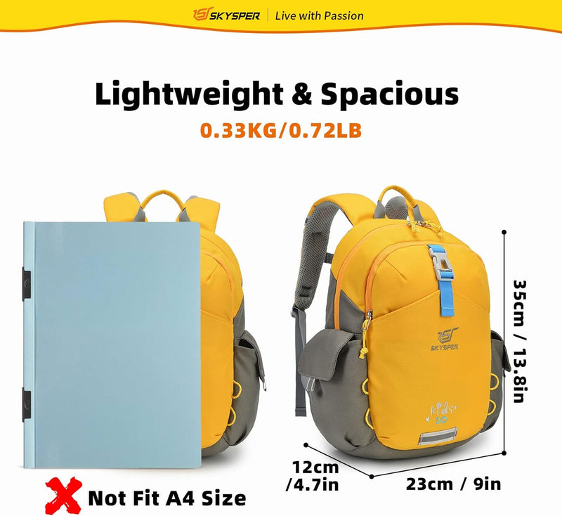 SKYSPER KIDS 10 Kindergartenrucksack Jungen & Mädchen für 3-8 Jährige, komfortabler Wanderrucksack K