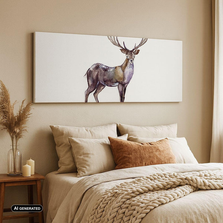 Wandbilder Dekoration Wohnzimmer Liebes Tier Wild Wald Panorama Bilder auf Leinwand 120x50cm Leinwan