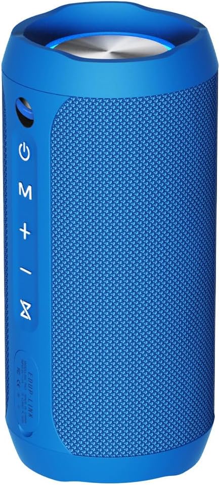 EDUPLINK Bluetooth Lautsprecher 20W mit 20h Akku &amp; IPX7 Wasserdicht - Tragbare Musikbox mit RGB Lich