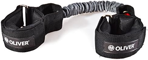 Oliver Lateral Resistor | Widerstandsband für Beintraining mit Nylonummantelung 3. Rot – Stärke: Sta