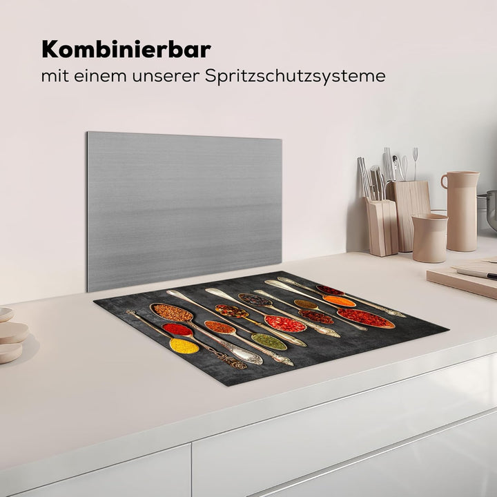 KitchenYeah© Herdabdeckplatte 59x51 cm Einteilig Ceranfeld Abdeckplatte Küche Deko Ceranfeldabdeckun