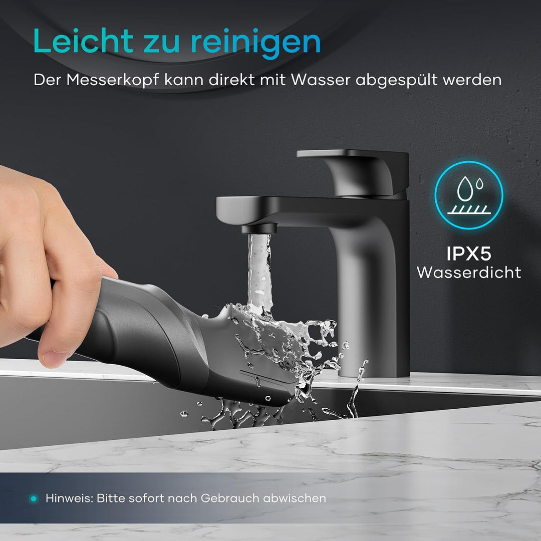 Intimrasierer Mann, kensen Rasierer Herren Intimbereich Wasserdicht Körperrasierer Herren V-förmig B