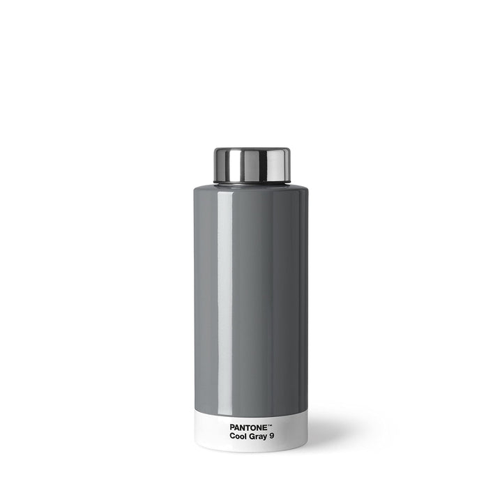 PANTONE Trinkflasche, doppelwandiger rostfreier Edelstahl mit Thermo-Funktion, auslaufsicher, 500 ml