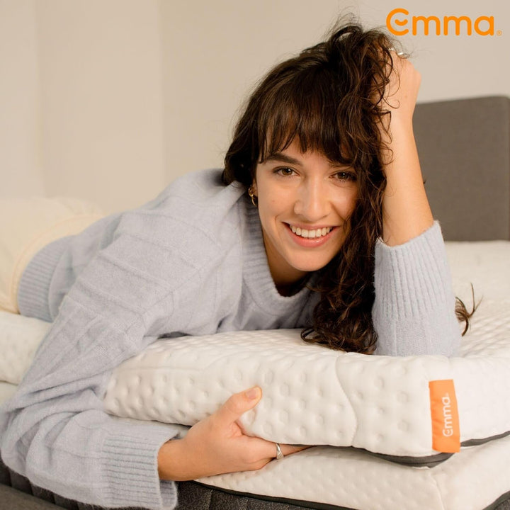 Emma Premium-Matratzenauflage 90 x 200 cm, 8 cm | 2 temperaturausgleichende & Feste Schichten | HRX-