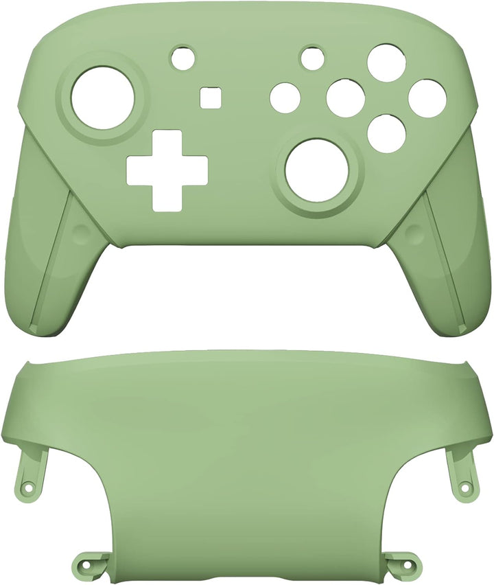 eXtremeRate Ersatz Grips Case Cover kompatibel mit Nintendo Switch Pro Controller, Custom Matt Front