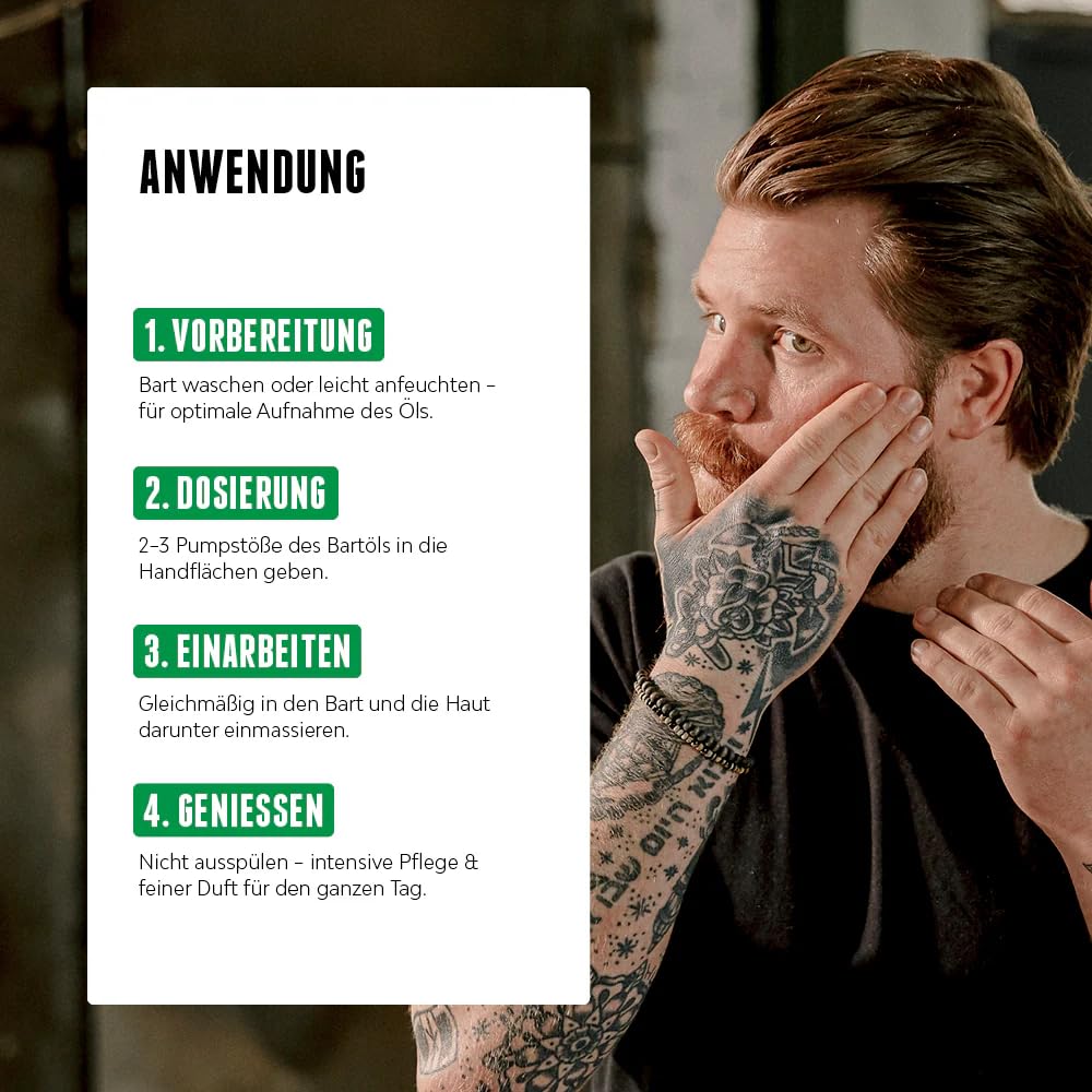 Brooklyn Soap Company, Bartöl 50 ml Green Wood & Vetiver - Pflegendes Bart Öl für Herren - Für die t