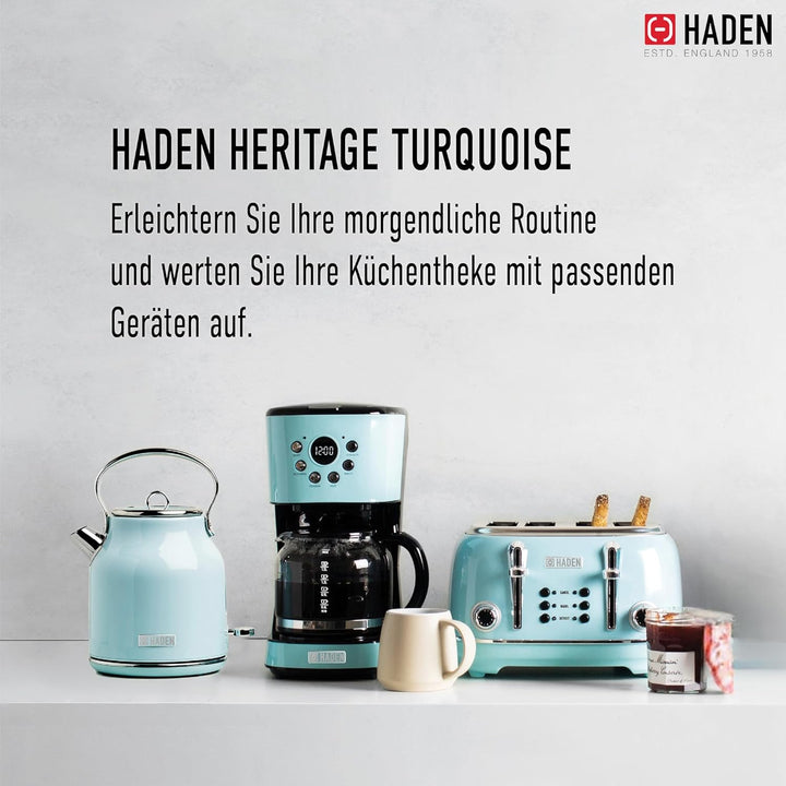 Haden Heritage 4 Scheiben Toaster (Turquoise), Turquoise