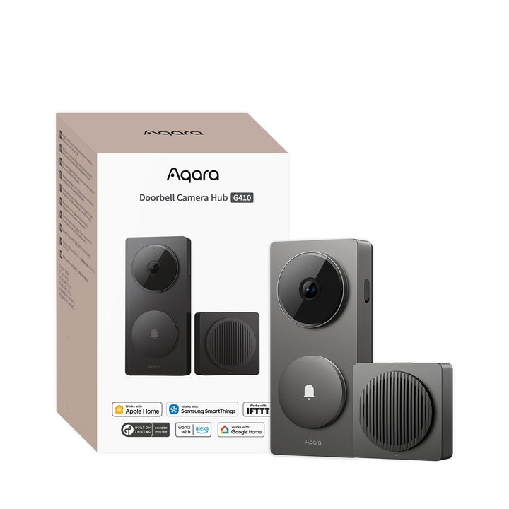 Aqara Smart Türklingel Kamera G410 mit Chime, 2k, Homekit-Sicherheits-Video, 2-Wege Audio, Integrier