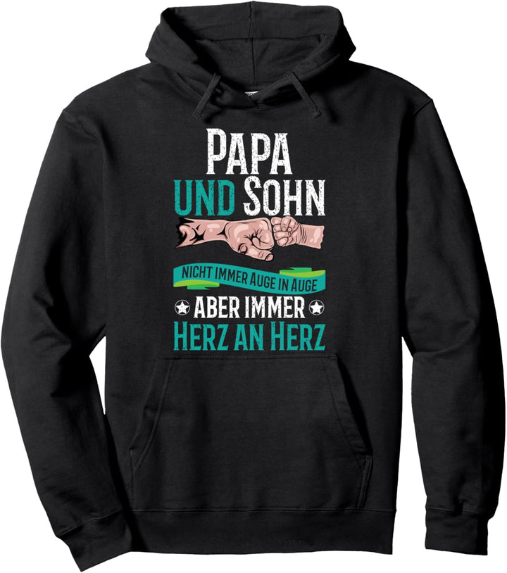 Papa und Sohn nicht immer Auge in Auge Partnerlook Partner Pullover Hoodie