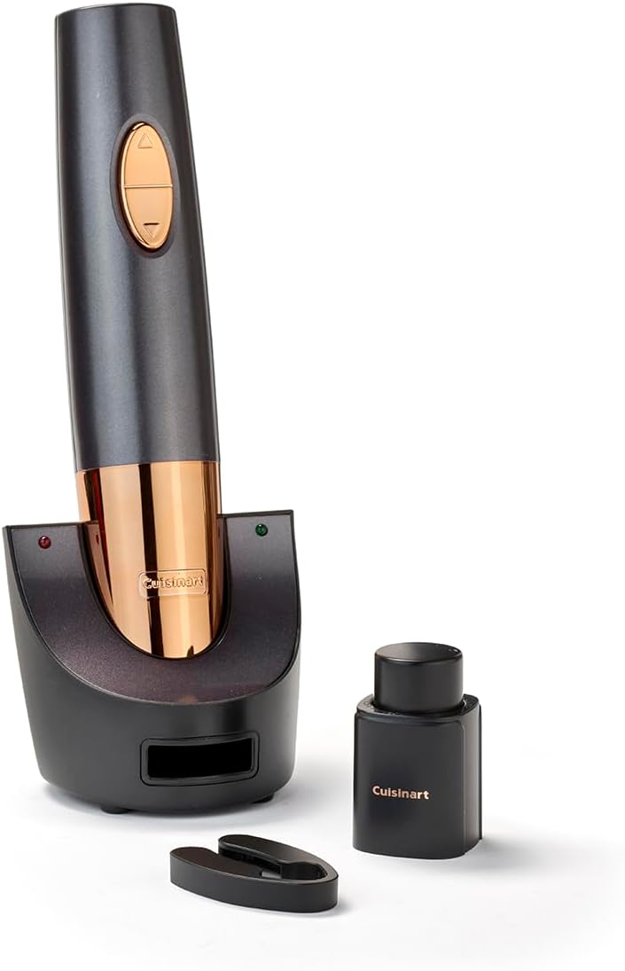 Cuisinart CWO50E Automatischer Weinöffner, wiederaufladbar, mitternachtsgrau &
