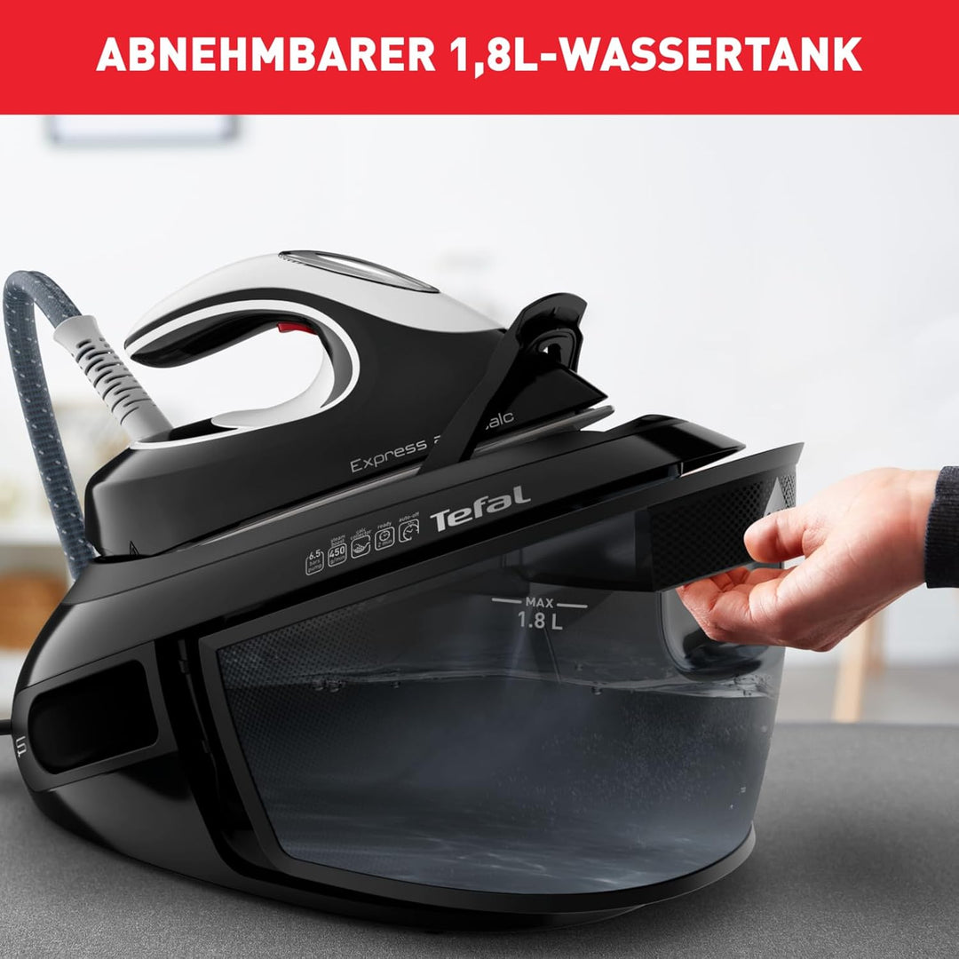 TEFAL SV8055 EXPRESS ANTI-CALC | abnehmbarer Kalk-Kollektor | 450 g/Min. Dampfstoss | leistungsstark