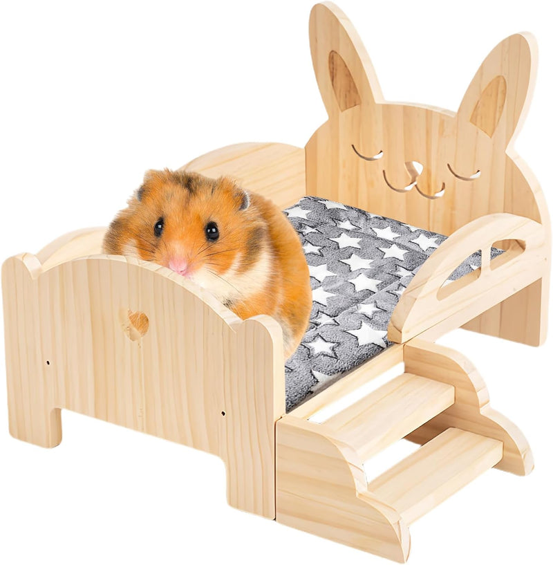 Meerschweinchenbett Aus Holz Mit Matte, Meerschweinchen Hängematte, Holz Meerschweinchen Bett, Kanin