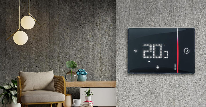 Bticino, Vernetztes Thermostat, WLAN-Schnittstelle, Booster-Funktion, programmierbare Temperatursteu