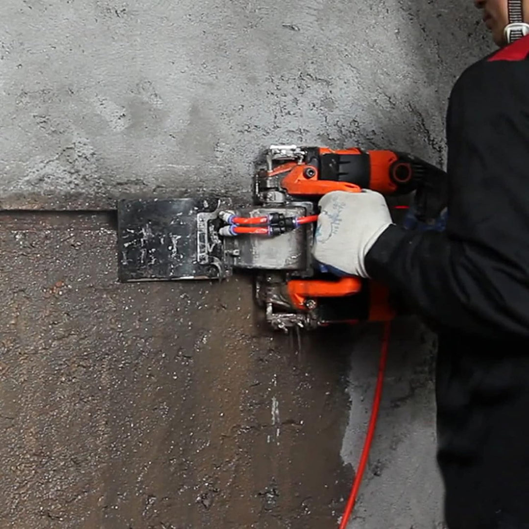 Mauernutfräse Elektrische Schlitzfräse 5200W 10500r/Min Wandfräse Staubfreie Mauerfrase mit Werkzeug