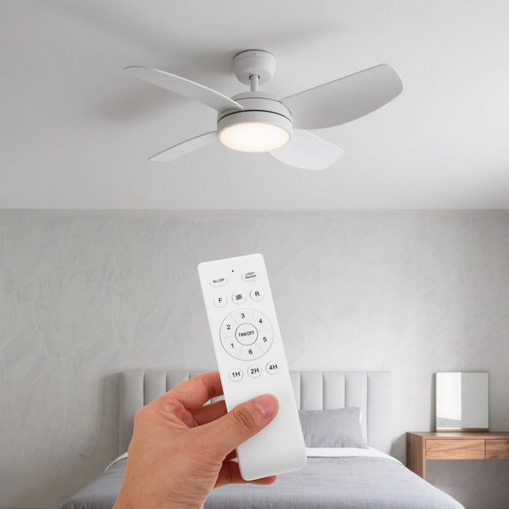jojofuny Deckenventilator-Fernbedienung: Universal Fernbedienung – 1/2/4-Stunden-Zeit- und Geschwind