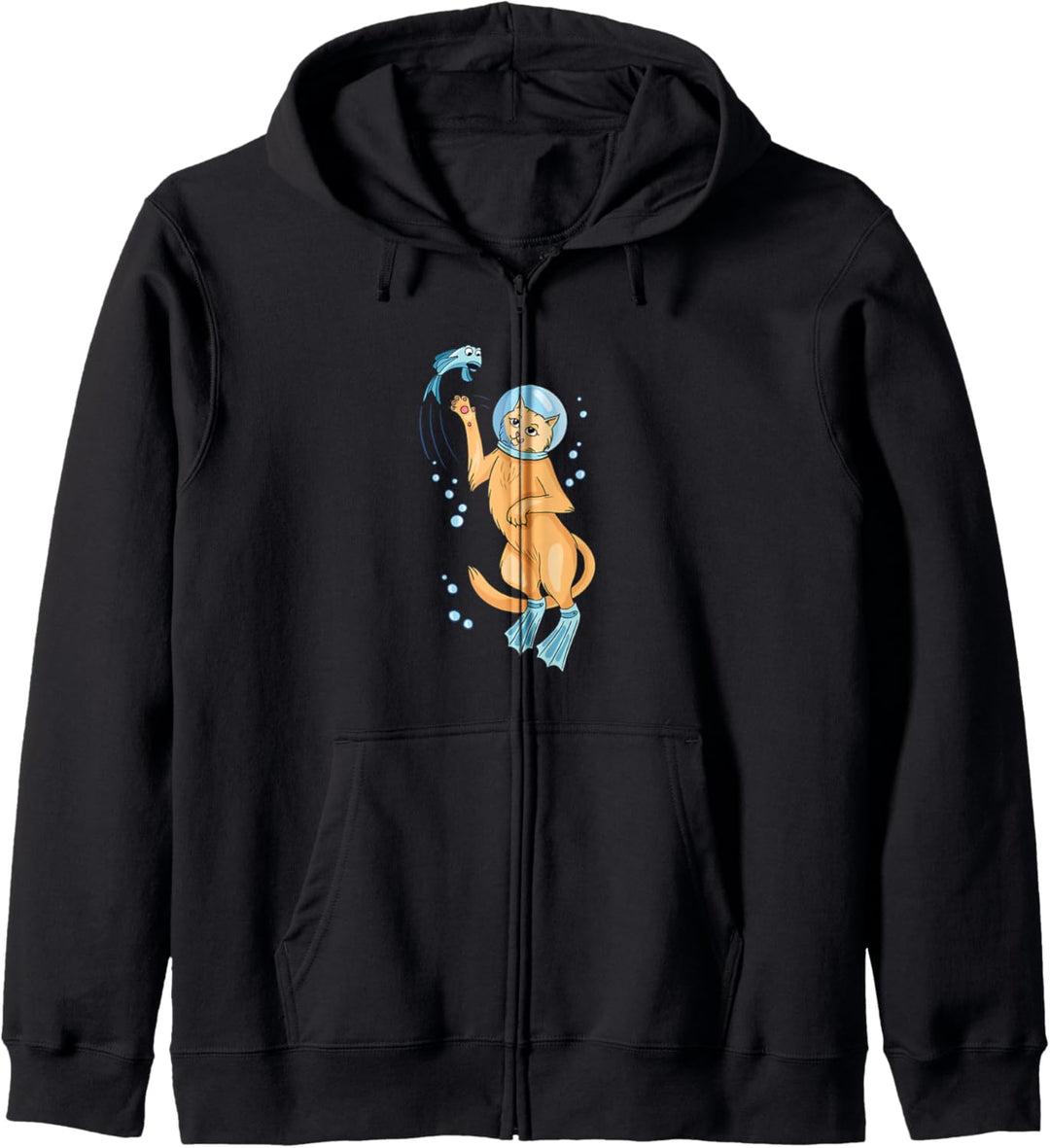 Taucher Katze Kapuzenjacke