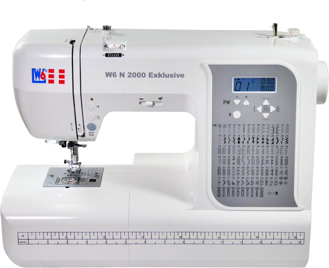 W6 WERTARBEIT W6 N 2000 Exklusive Computer-Nähmaschine-Nähen, Patchen, Quilten (100 Programme)