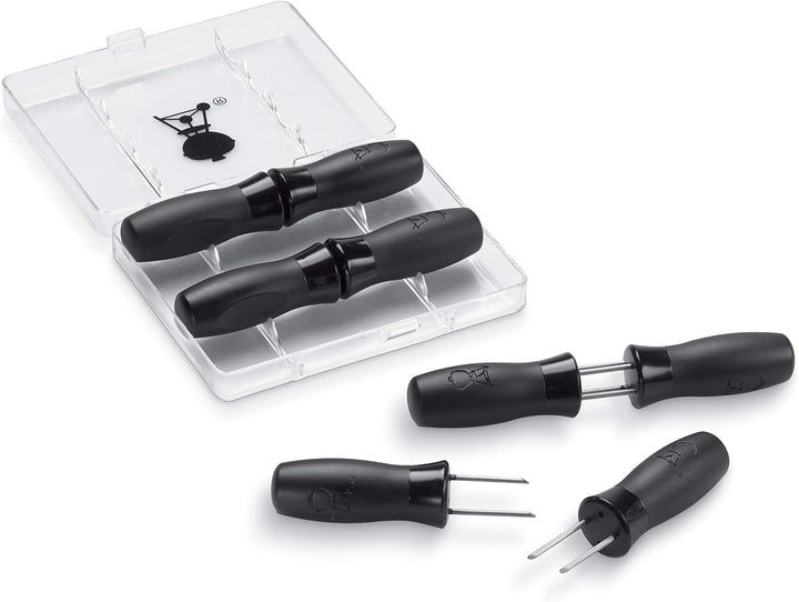 Weber 6764 Premium Grillbesteck 3-teilig & 6489 Maiskolbenhalter-Set, 8 Stück, Picknick, Grillen, Ga