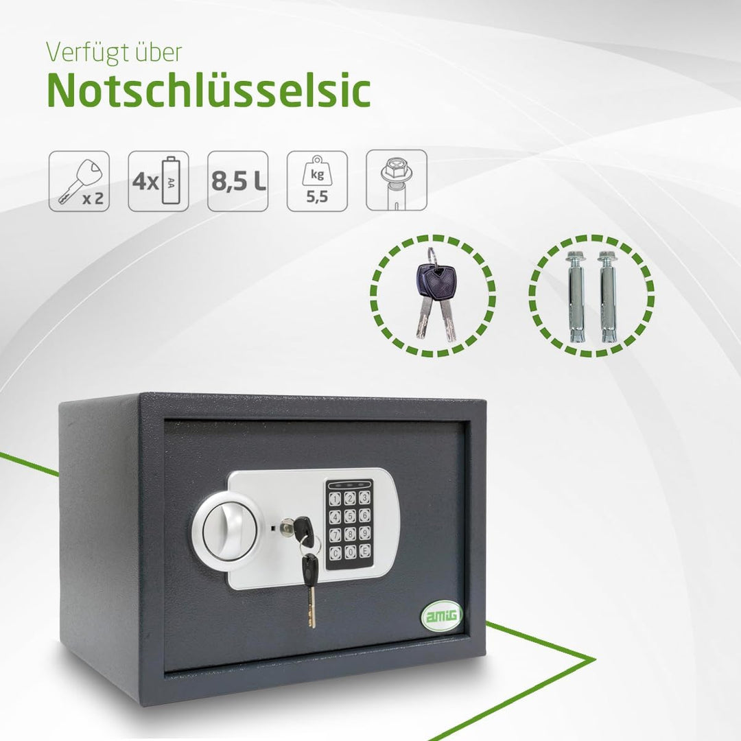 Amig – Tresor für zuhauser mit Code | Integrierte Sicherheitsbox | Stahl | Getarnt | Ideal für Zuhau