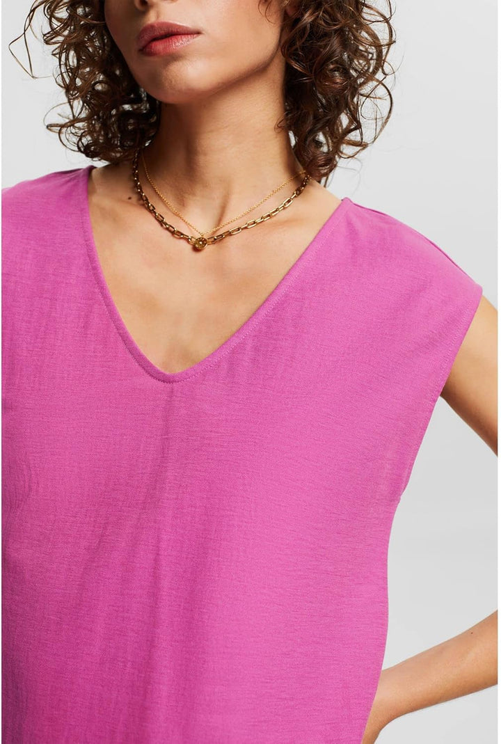 ESPRIT Damen T-Shirt M 661/Pink Fuchsia 2, M 661/Pink Fuchsia 2