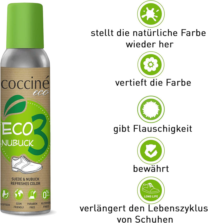 Cocciné - Wildleder Pflege Set | Nubuklederpflege | Nubuk Lederpflege | Schuhe Färben | Imprägniersp