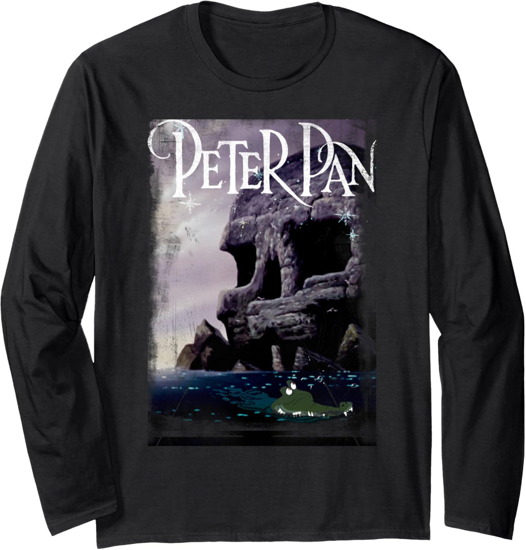 Disney Peter Pan Skull Rock Title Logo Poster Langarmshirt