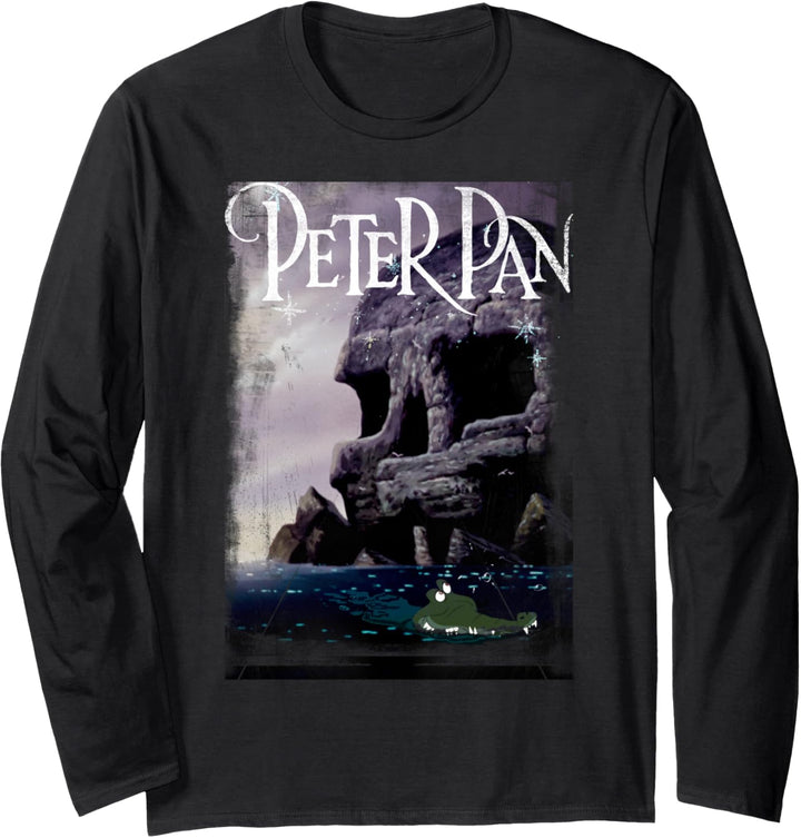 Disney Peter Pan Skull Rock Title Logo Poster Langarmshirt