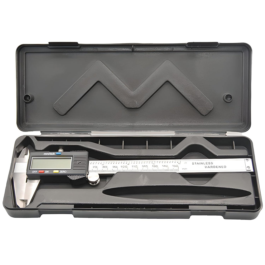 Retoo Digital Messschieber 150mm Edelstashl, LCD Display, Schieblehre Messwerkzeuge für Haushalt und