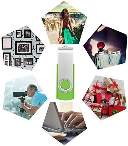 USB 2.0 Stick 2GB 10er Pack USB Flash Laufwerke Grün Swivel Pen Drive 2 GB 10 Stück Memory Sticks Th
