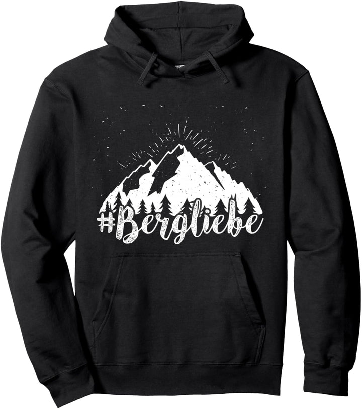 Bergliebe Wandern Outdoor Spass Wanderer Weg Alpen Berg Pullover Hoodie