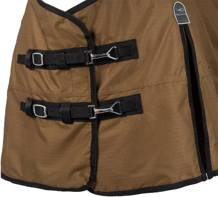 Equinate Regendecke Springfield Weidedecke mit Fleece 125cm Bronze Bronze 125cm, Bronze 125cm