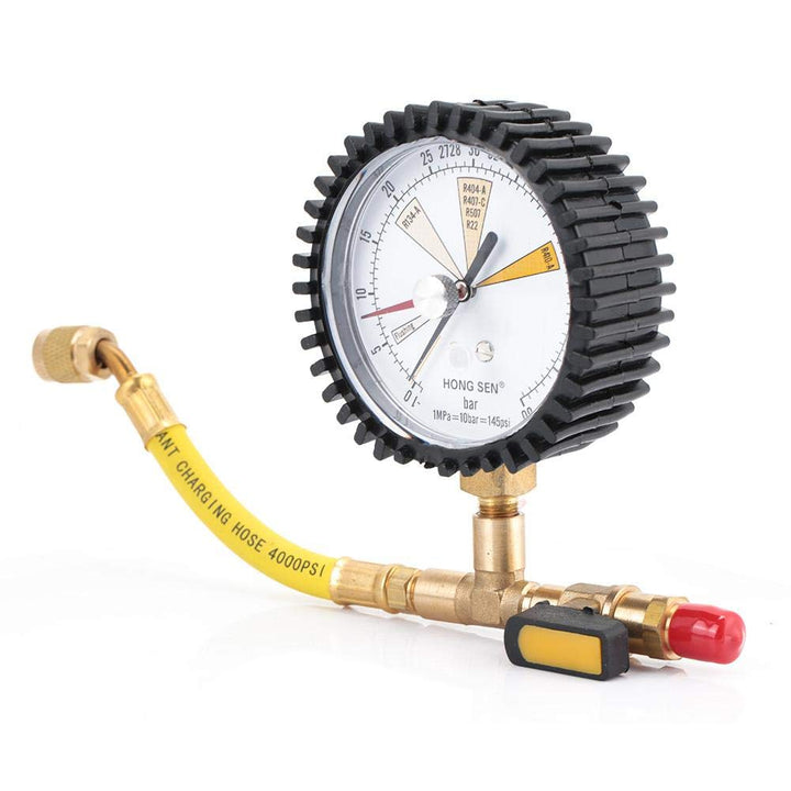 Nimoa Manometer Kältetechnik, Druckmessgeräte Klimaanlage Kältetechnik Stickstoffdruckprüfgerät Druc