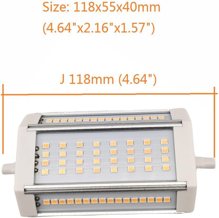 QLEE R7s Dimmbare Glühbirne J118 LED 118 mm 30W Äquivalent 300 W Halogen Glühlampe Warmes Licht 3000