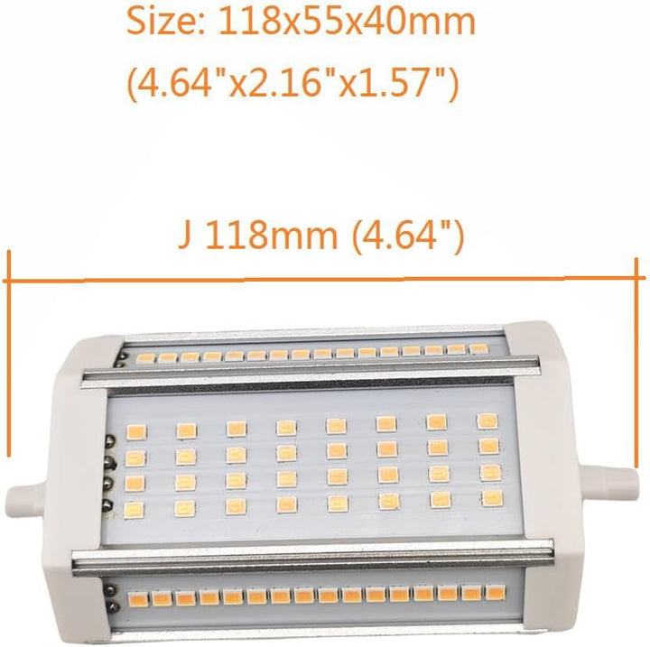 QLEE R7s Dimmbare Glühbirne J118 LED 118 mm 30W Äquivalent 300 W Halogen Glühlampe Warmes Licht 3000