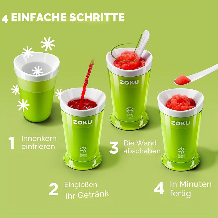 ZOKU Original Slush and Shake Maker, Slushy Cup für schnell gefrorene hausgemachte Einzelportion Slu