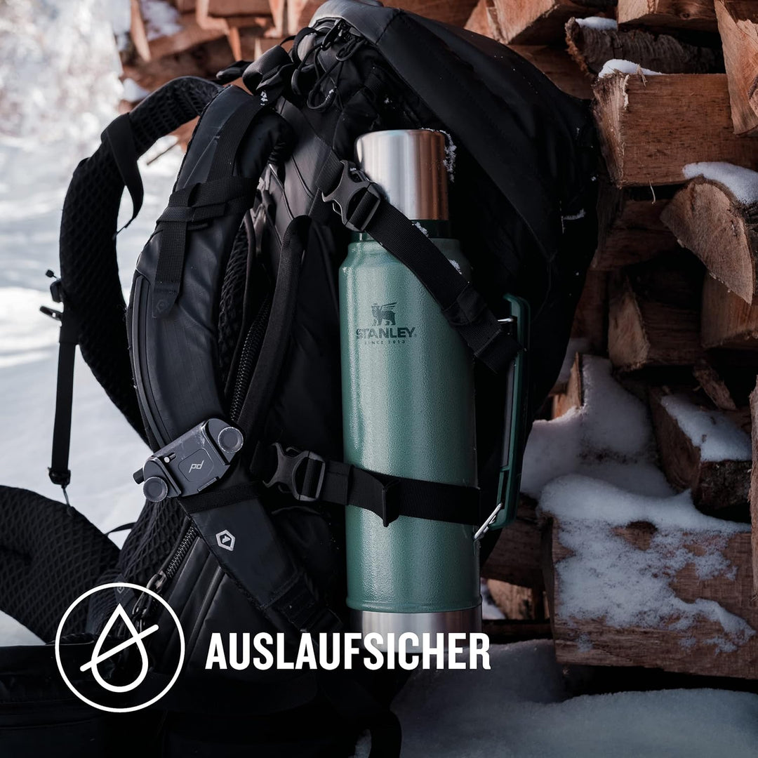 Stanley Classic Legendary Thermosflasche 1L - Thermos Hält 24 Stunden Heiss oder Kalt - Edelstahl Th