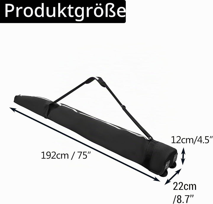 Lixada Snowboard &amp; Ski Bag mit Rollen/ Roller-Snowboardtasche wasserdichte Aufbewahrungstasche für S