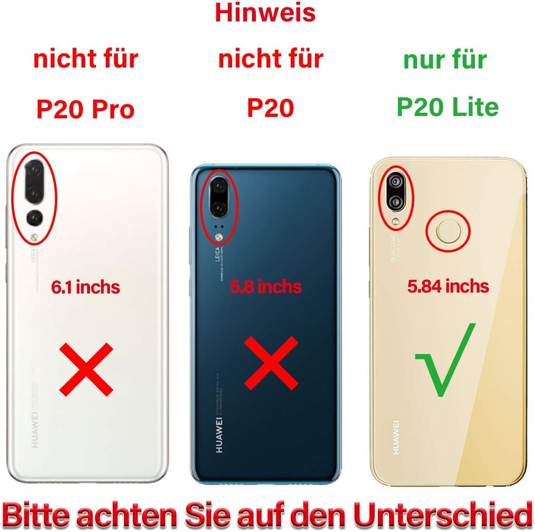 swark LCD Display Kompatibel mit Huawei P20 Lite & Nova 3e (Schwarz mit Rahmen) Touch Screen Replace